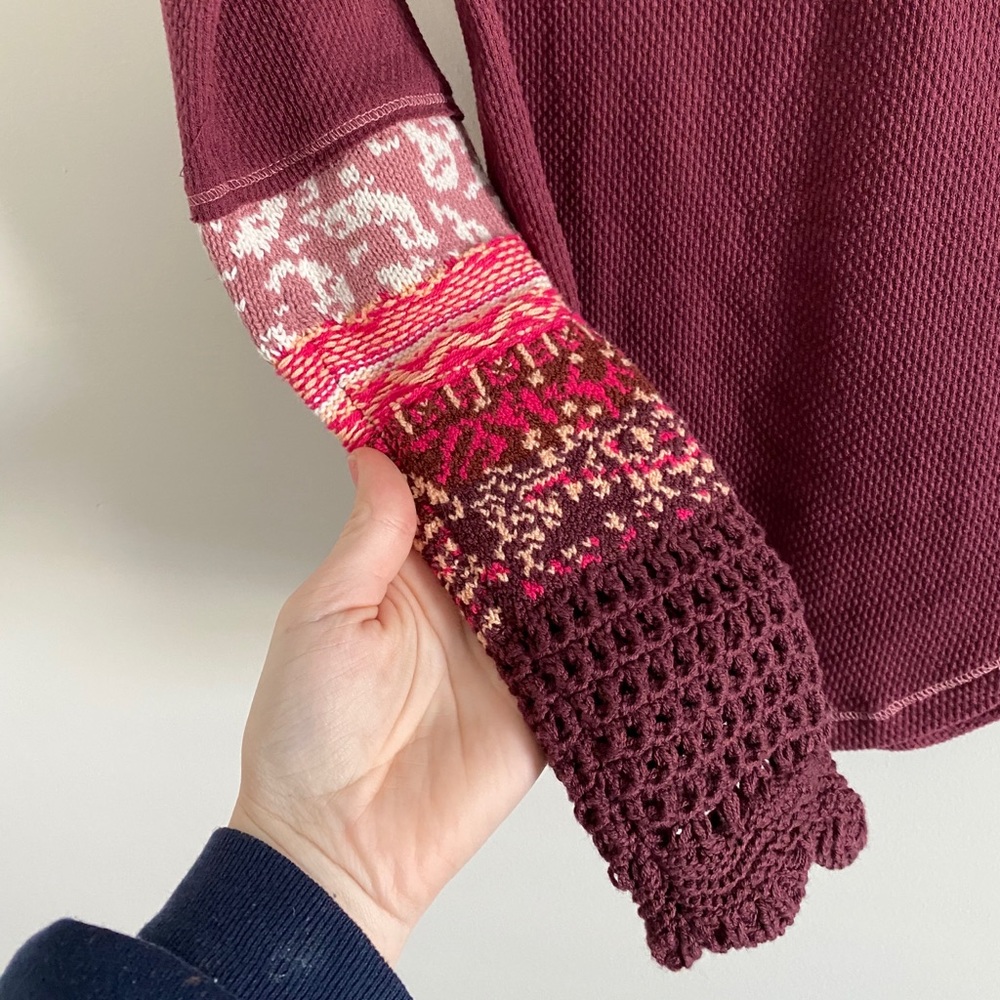 💫Free People | The Mix Cuff Thermal Top - Picture 8 of 9